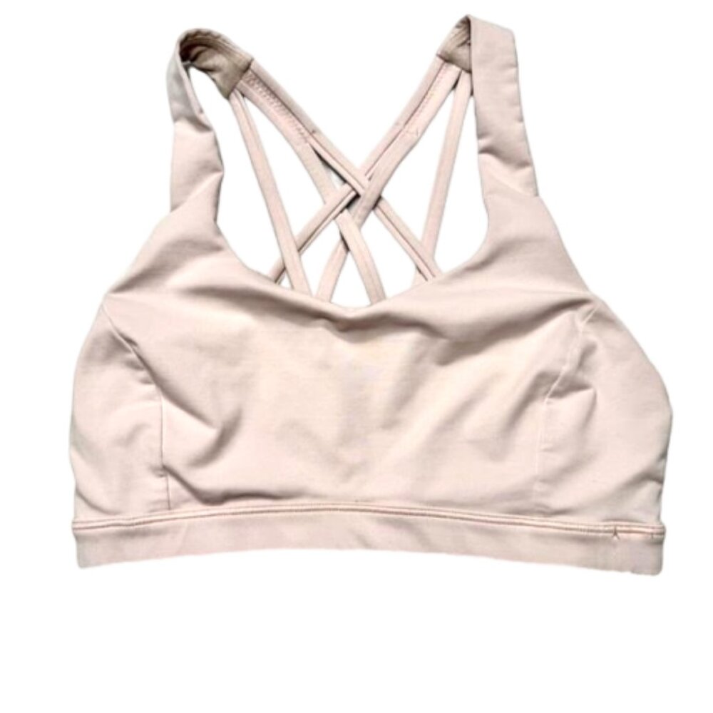 lululemon athletica Light Pink Crisscross Back Sports Bra